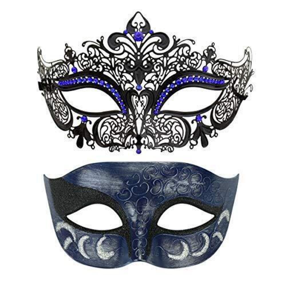 2112 Couples Venetian Laser Cut Masquerade Mask,Halloween Mardi Gras Party